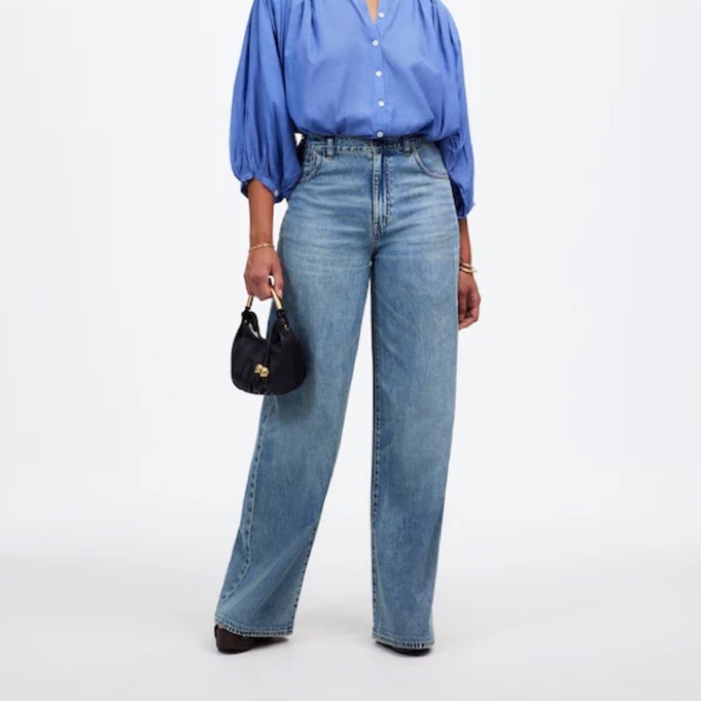 Madewell Curvy Superwide Leg jeans